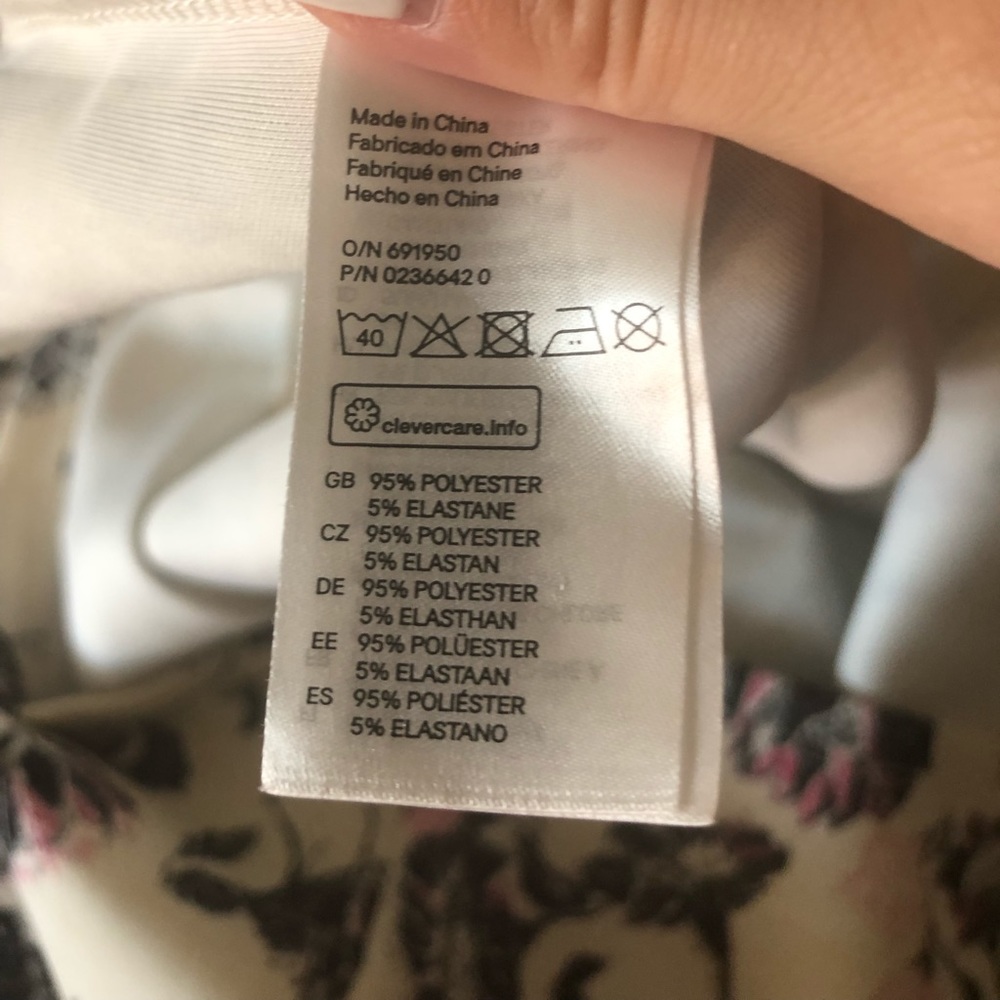 H&M Fit & Flare Floral Dress Scuba Material - Picture 7 of 7
